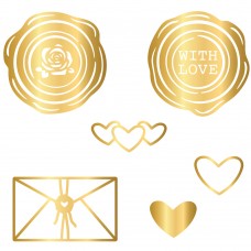 Honey Bee Stamps - Wax Seals: Love - Hot Foil Plate