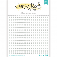 Honey Bee Stamps - Clear Gem Stickers