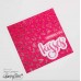 Honey Bee Stamps - Fluttering Hearts Background Stencil (set van 2)
