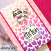 Honey Bee Stamps - Whimsical Hearts Background Stencil