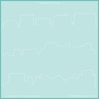 Honey Bee Stamps - Paris Skyline Background Stencil