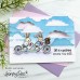 Honey Bee Stamps - Whispy Clouds Background Stencil
