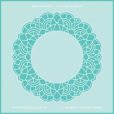 Honey Bee Stamps - Delicate Doily Coordinating Stencil 