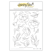 Honey Bee Stamps - Spring Peony