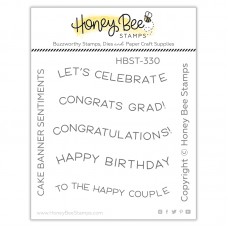 Honey Bee Stamps - Cake Banner Sentiments
