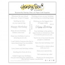 Honey Bee Stamps - Inside: Birthday Sentiments