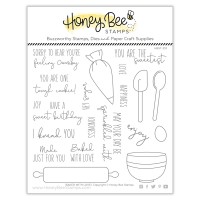 Honey Bee Stamps - Baked With Love (stamp and die bundle)
