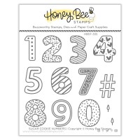Honey Bee Stamps - Sugar Cookie Numbers (stamp and die bundle)