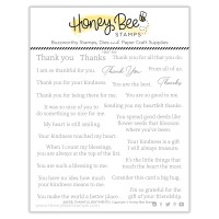 Honey Bee Stamps - Inside: Thankful Sentiments (stamp and die bundle)