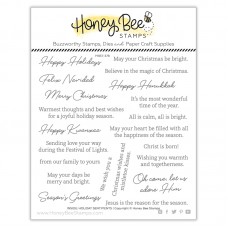 Honey Bee Stamps - Inside: Holiday Sentiments