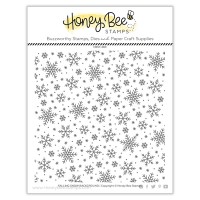 Honey Bee Stamps - Falling Snow Background