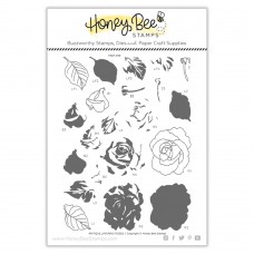 Honey Bee Stamps - Antique Layering Roses (stamp and die bundle)