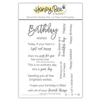 Honey Bee Stamps - Birthday Wishes