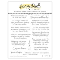 Honey Bee Stamps - Inside: Wedding Sentiments