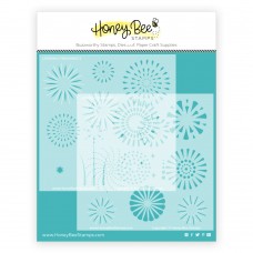 Honey Bee Stamps - Layering Fireworks Stencils (Set of 2)