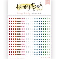 Honey Bee Stamps - Vintage Holiday Gem Stickers