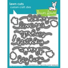 Lawn Fawn - Big Scripty Words Lawn Cuts