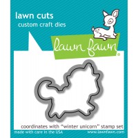 Lawn Fawn - Winter Unicorn Lawn Cuts