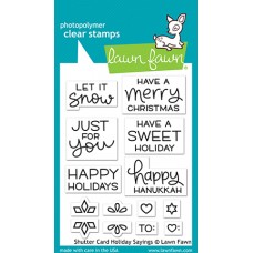Lawn Fawn - Shutter Card Holiday Sayings