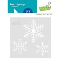 Lawn Fawn - Snowflake Trio Stencil