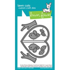 Lawn Fawn - Center Picture Window Card Heart Add-On