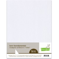 Lawn Fawn - Woodgrain Cardstock - White