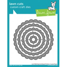 Lawn Fawn - Just Stitching Scalloped Circles
