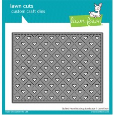 Lawn Fawn - Quilted Heart Backdrop: Landscape