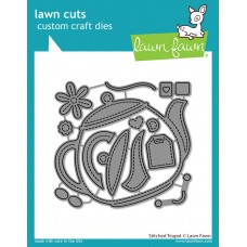 Lawn Fawn - Stitched Teapot