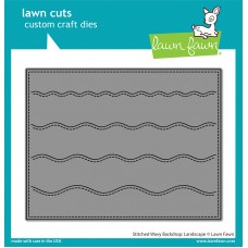 Lawn Fawn - Stitched Wavy Backdrop: Landscape