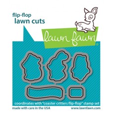 Lawn Fawn - Coaster Critters Flip-Flop - Lawn Cuts