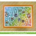 Lawn Fawn - Giant Outlined Happy Birthday: Landscape