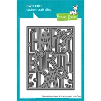 Lawn Fawn - Giant Outlined Happy Birthday: Portrait