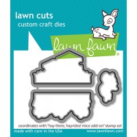 Lawn Fawn - Hay There, Hayrides! Mice Add-On Lawn Cuts