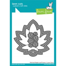 Lawn Fawn - Stitched Maple Leaf Frame