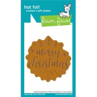 Lawn Fawn - Foiled Sentiments: Merry Christmas