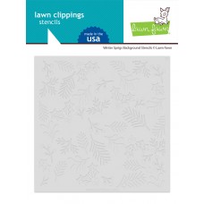 Lawn Fawn - Winter Sprigs Background Stencils
