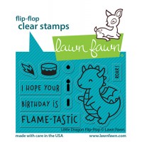 Lawn Fawn - Little Dragon Flip Flop