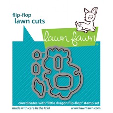 Lawn Fawn - Little Dragon Flip Flop Lawn Cuts