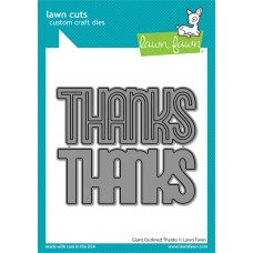 Lawn Fawn - Giant Outlined Thanks 