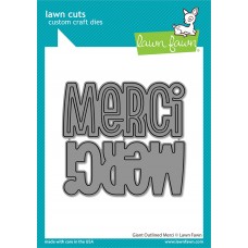 Lawn Fawn - Giant Outlined Merci 
