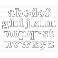 My Favorite Things - Modern Serif Alphabet Dies