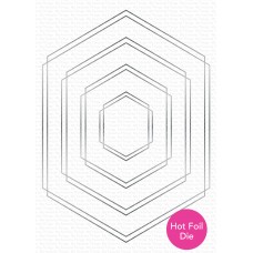 My Favorite Things - Hot Foil Double Hexagon Frames Die-namics
