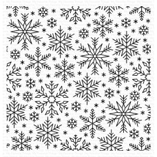 My Favorite Things - Snowflake Flurry Background