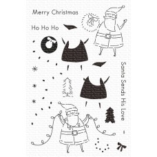 My Favorite Things - Santa Sends His Love Bundle (stamp and coordinating die set)