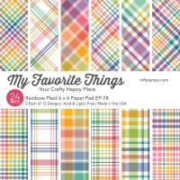 My Favorite Things - MSTN Rainbow Plaid Paper Pad