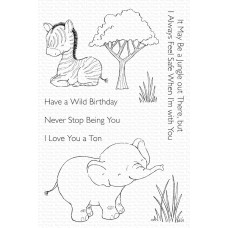 My Favorite Things - Sweetest Safari Set 1 Bundle (stamp and coordinating die set)
