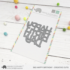 Mama Elephant - Big Happy Birthday Creative Cuts