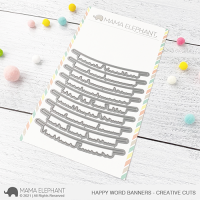 Mama Elephant - Happy Word Banners Creative Cuts