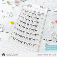 Mama Elephant - Holiday Word Banners